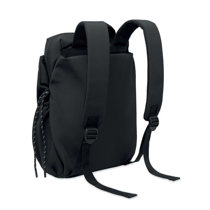 NAPA - Mochila nylon PC  16" 17L vista posterior con tirantes acolchados y diseño resistente.