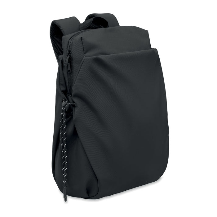 NAPA - Mochila nylon PC 16" 17L en color negro con compartimentos y diseño moderno.