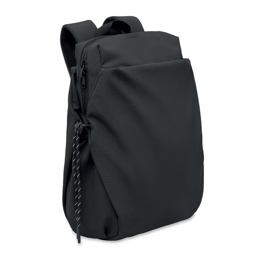 NAPA - Mochila nylon PC  16" 17L en color negro, diseño moderno y funcional con varios bolsillos.