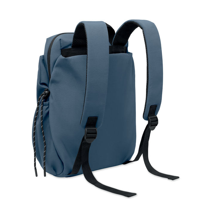 NAPA - Mochila nylon PC  16" 17L en color azul con asas acolchadas y diseño moderno.