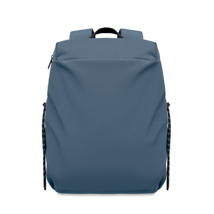 NAPA - Mochila nylon PC  16" 17L en color azul, diseño moderno, con bolsillo frontal y asas acolchadas.
