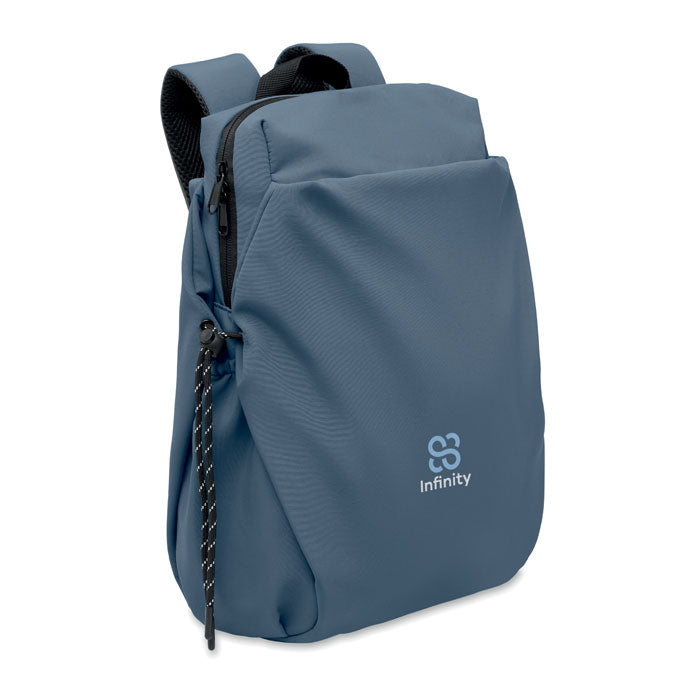 NAPA - Mochila nylon PC  16" 17L en color azul, con diseño moderno y repelente al agua.