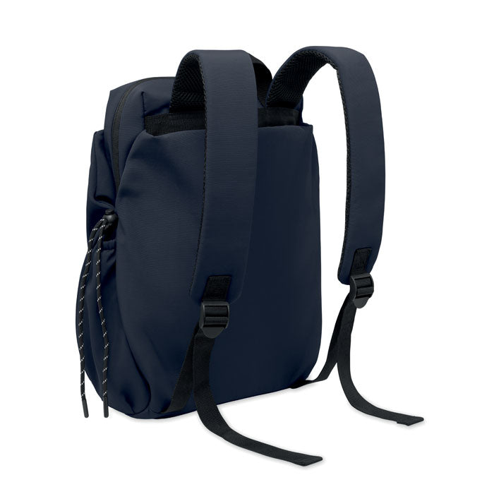 NAPA - Mochila nylon PC  16" 17L, mochila negra con correas de hombro acolchadas y diseño elegante.