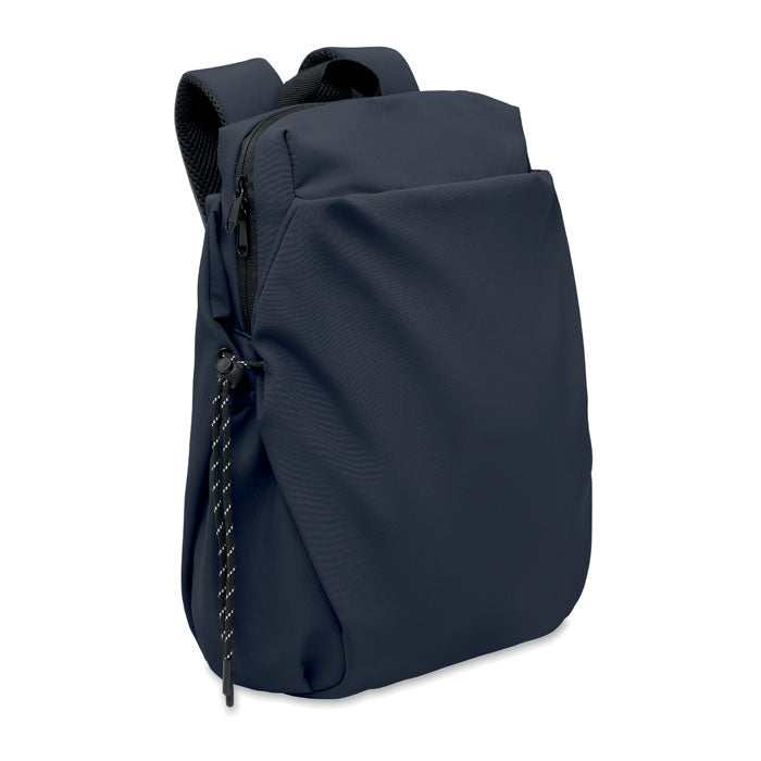NAPA - Mochila nylon PC  16" 17L en color azul marino, bolsa resistente con múltiples bolsillos y cremalleras.