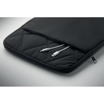 Interior de la funda con bolsillo y cremallera