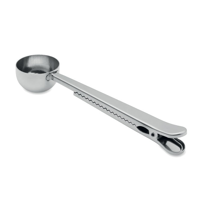 SPOONCOOP - Cuchara con clip para bolsa de acero inoxidable, ideal para medir café y conservar contenido fresco.
