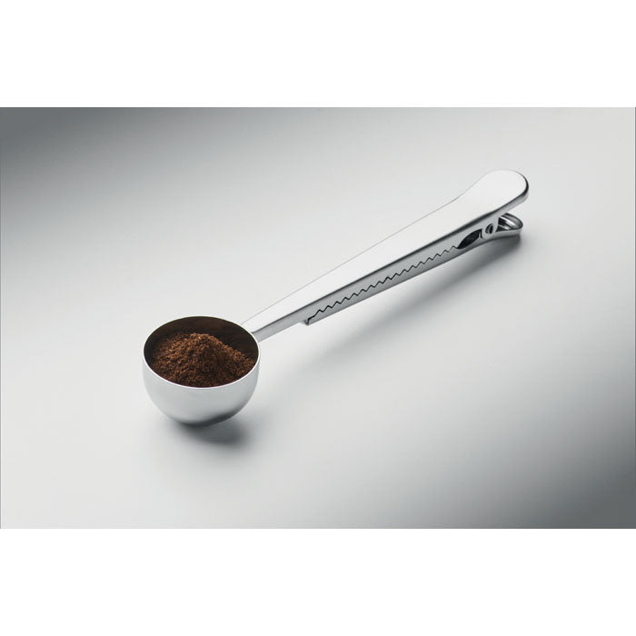 SPOONCOOP - Cuchara con clip para bolsa con café en su interior, ideal para medir y conservar alimentos.