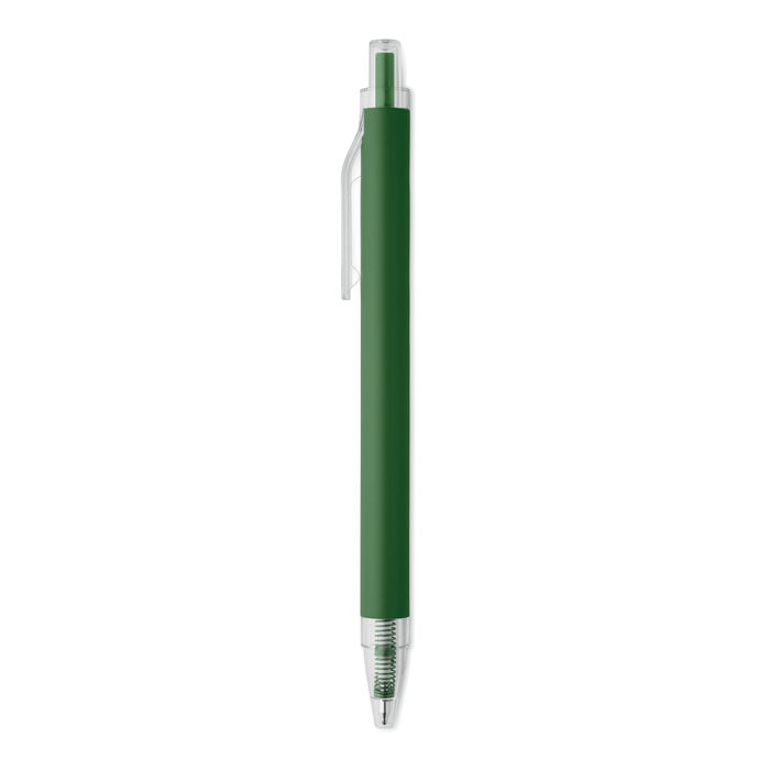 NOSTA - Bolígrafo aluminio reciclado en color verde con diseño elegante y moderno.