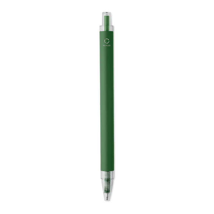 NOSTA - Bolígrafo aluminio reciclado en color verde con acabado mate y diseño elegante.