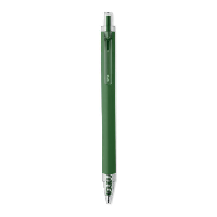 NOSTA - Bolígrafo aluminio reciclado en color verde con acabado mate y diseño elegante, ideal para escritura.