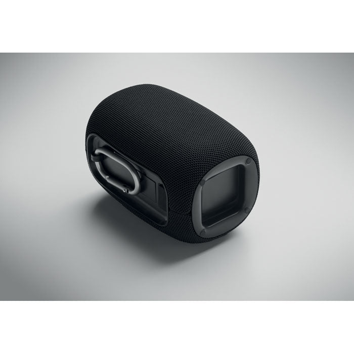 TOAVOLT - Altavoz inalámbrico de 8 W, diseño moderno en color negro con tejido y acabados de alta calidad.