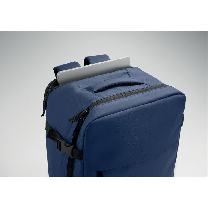 ASPEN - Mochila cabina extensible 20L con laptop en el bolsillo superior, diseño en color azul