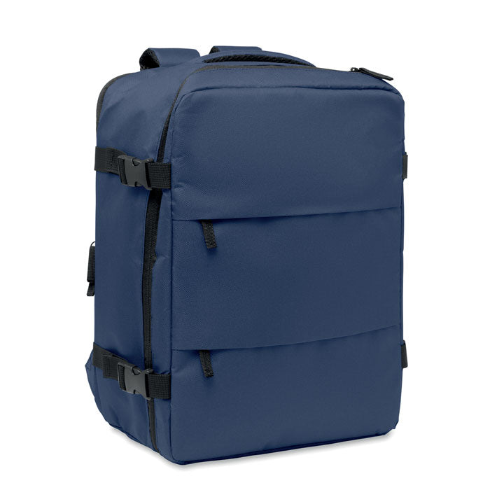 ASPEN - Mochila cabina extensible 20L en color azul con correas y compartimentos prácticos.