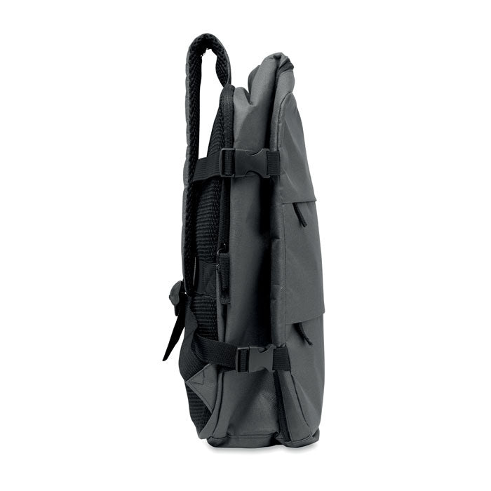 ASPEN - Mochila cabina extensible 20L vista lateral, detalles de soporte y correas.
