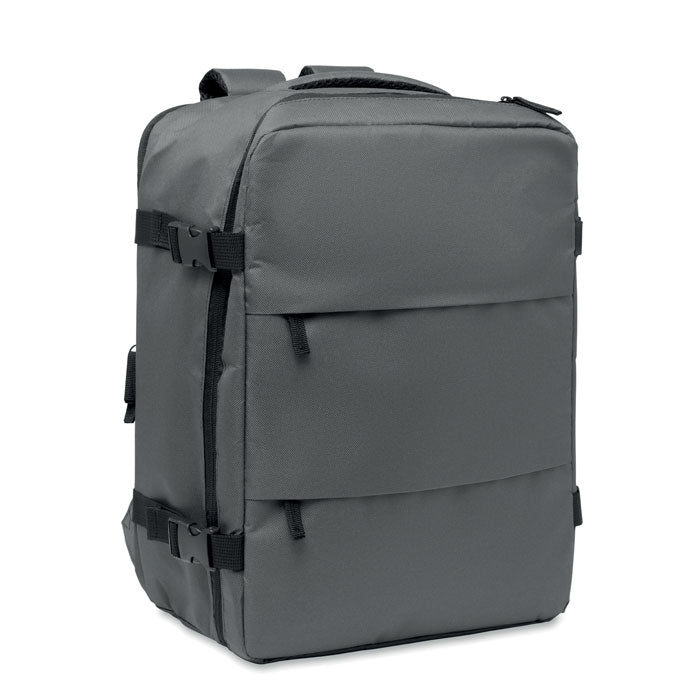 ASPEN - Mochila cabina extensible 20L en color gris, con diseño moderno y funcional, ideal para portátil de 15''