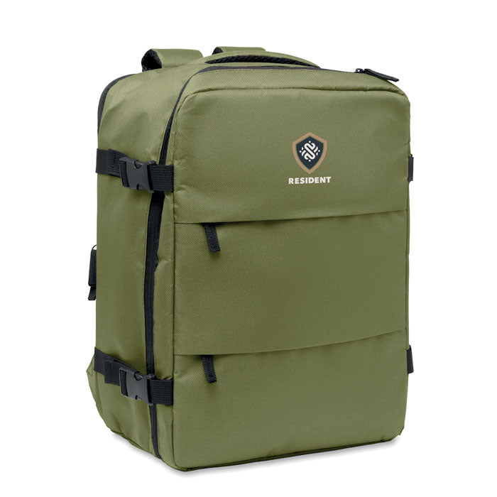 ASPEN - Mochila cabina extensible 20L en color verde militar con diseño moderno y características funcionales.