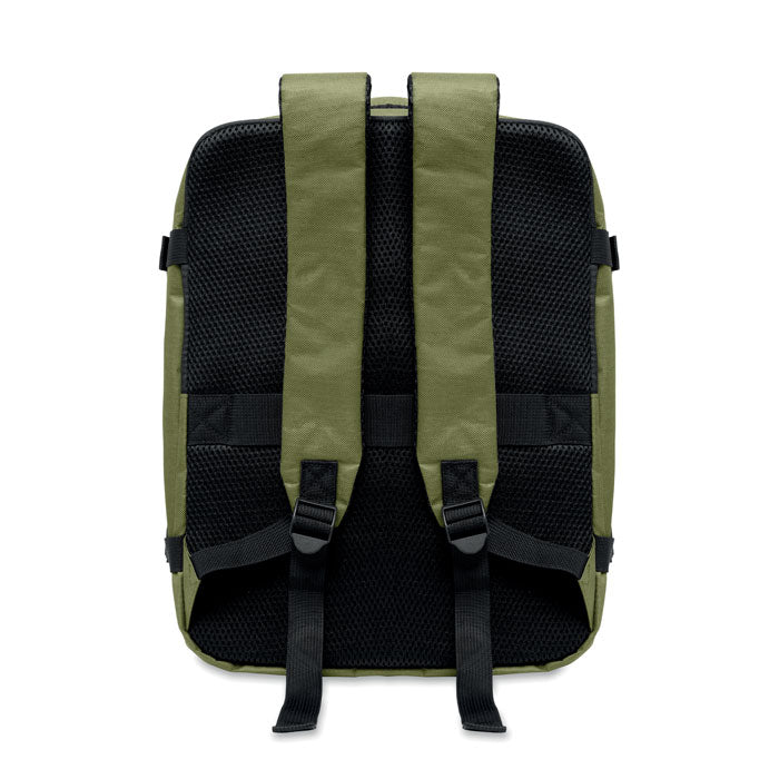 ASPEN - Mochila cabina extensible 20L vista posterior con correas acolchadas y respaldo de malla