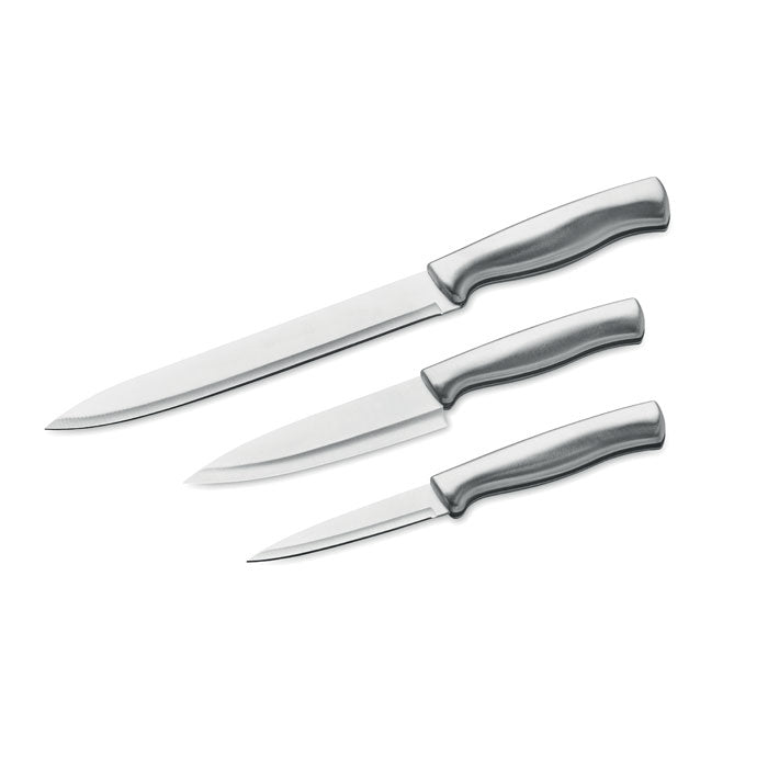 COCINERO - Juego de cuchillos  3 piezas, set de cuchillos de acero inoxidable con mango resistente.