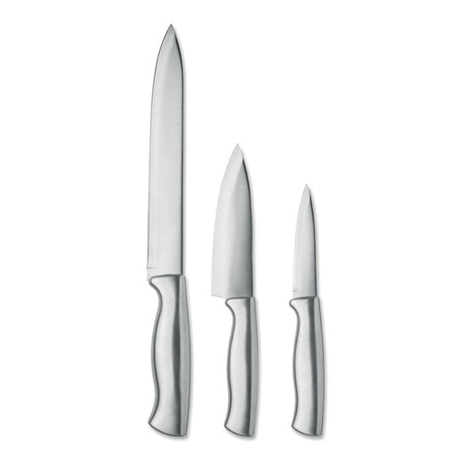 COCINERO - Juego de cuchillos  3 piezas: set de cuchillos de acero inoxidable con mango ergonómico.