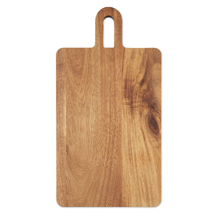 ASTI - Tabla de cortar de acacia, tabla de madera de acacia con asa, resistente y versátil para preparar y servir alimentos.