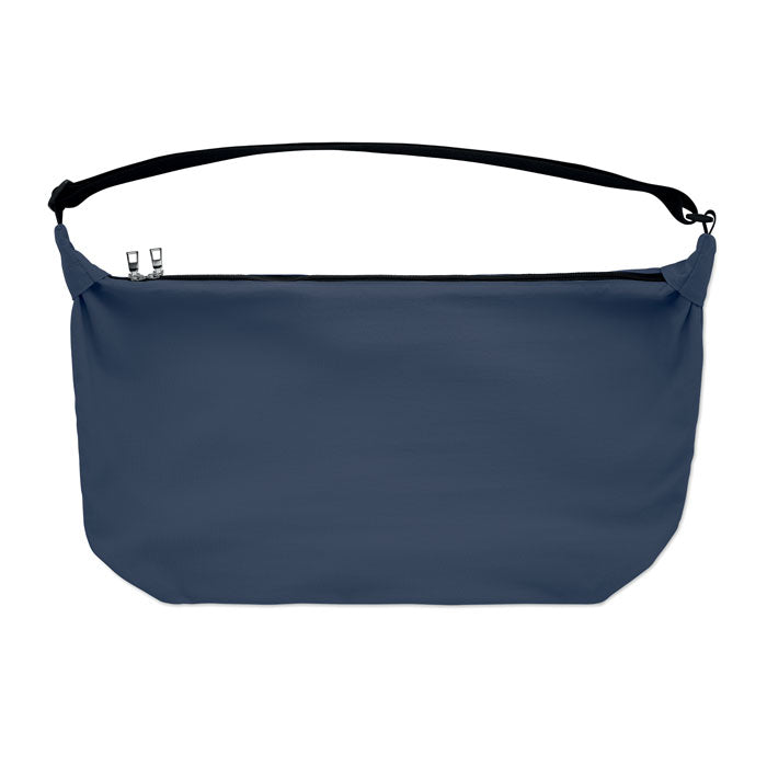 SLING - Bolsa urbana cruzada de nailon en color azul marino con correa ajustable.