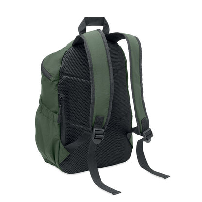 Mochila verde vista lateral