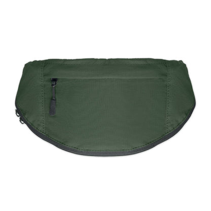 Bolsillo frontal de la mochila verde