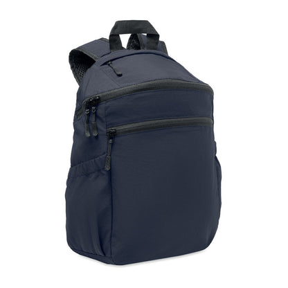 Mochila urbana azul vista frontal