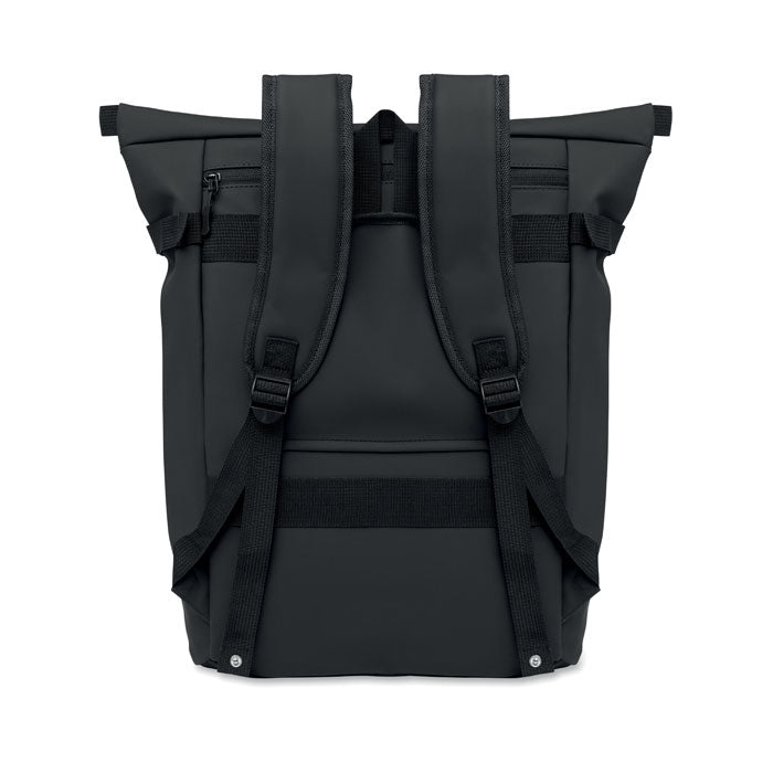 RIDE BACKPACK - Mochila PU para portátil 20L vista trasera con tirantes ajustables y cremallera