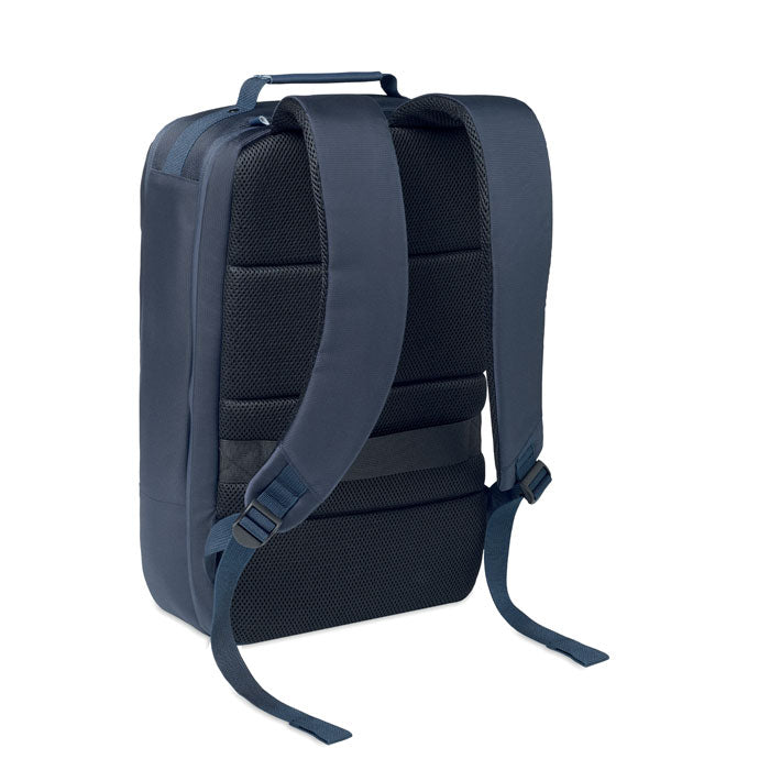 BOSTON - Mochila jacquard portátil 15" con diseño acolchado y correas ajustables, ideal para llevar laptops.