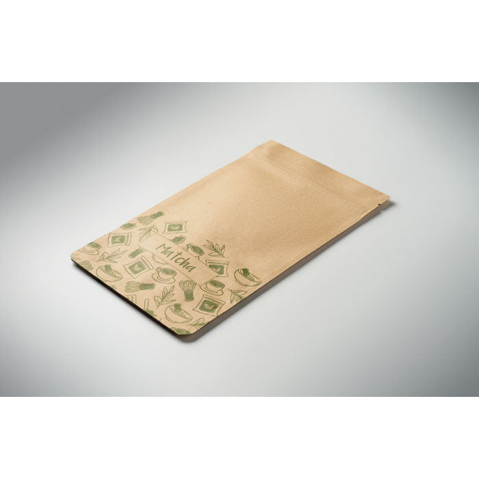 MATCHA - Té matcha en polvo 10 g en envase de papel con diseño ecológico.