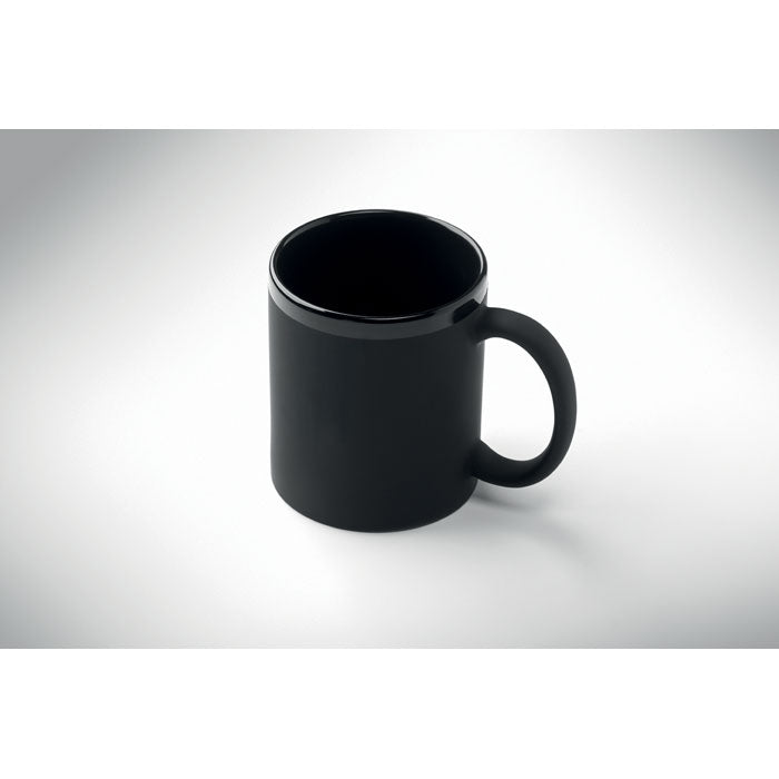 READYSET - Estuche de regalo de 3 piezas, incluye taza de cerámica negra de 300 ml.