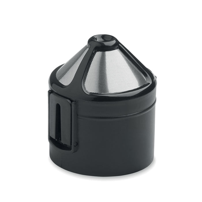 FILTER - Filtro de café reutilizable en acero inoxidable y estuche de PP, ideal para café sin papel.
