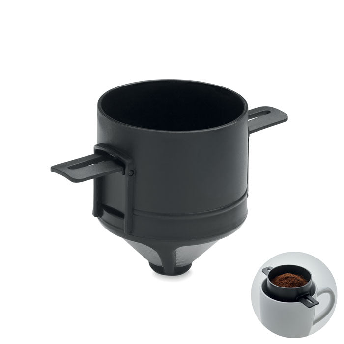 FILTER - Filtro de café reutilizable en acero inoxidable y PP, ideal para preparar café sin filtros de papel.