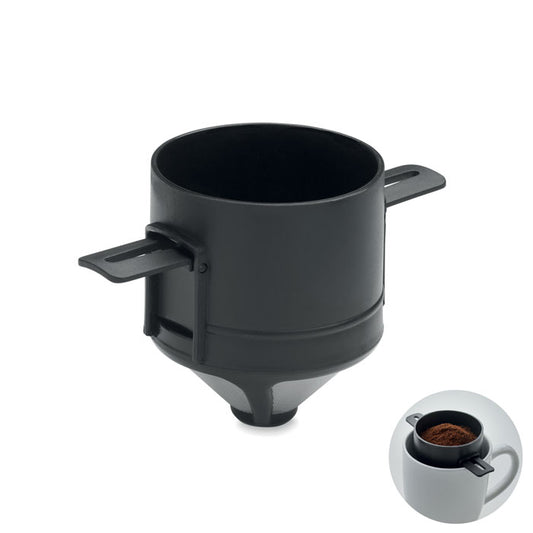 FILTER - Filtro de café reutilizable en acero inoxidable y PP, ideal para preparar café sin filtros de papel.
