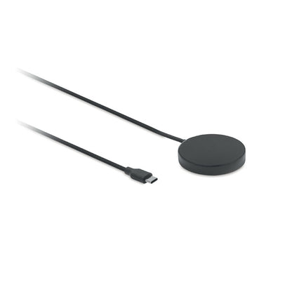 Cargador magnético negro con cable integrado