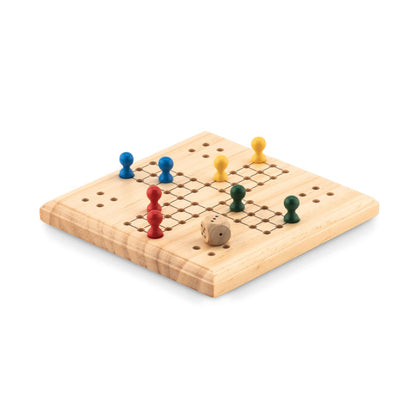 Juego de viaje de madera tipo parchís