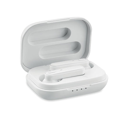 Auriculares en estuche de carga rectangular