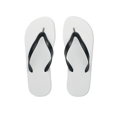 Plancha con chanclas de goma y tiras de PVC al lado