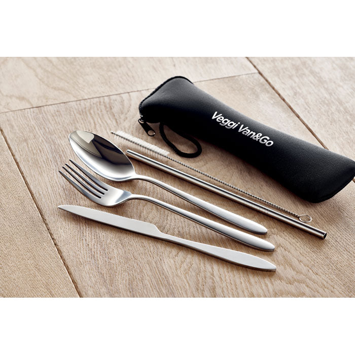 5 SERVICE - Set cubiertos acero inoxidable - Regalos Corporativos Personalizados · Clap Comunicacion