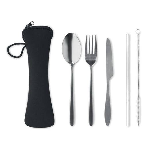 5 SERVICE - Set cubiertos acero inoxidable - Regalos Corporativos Personalizados · Clap Comunicacion