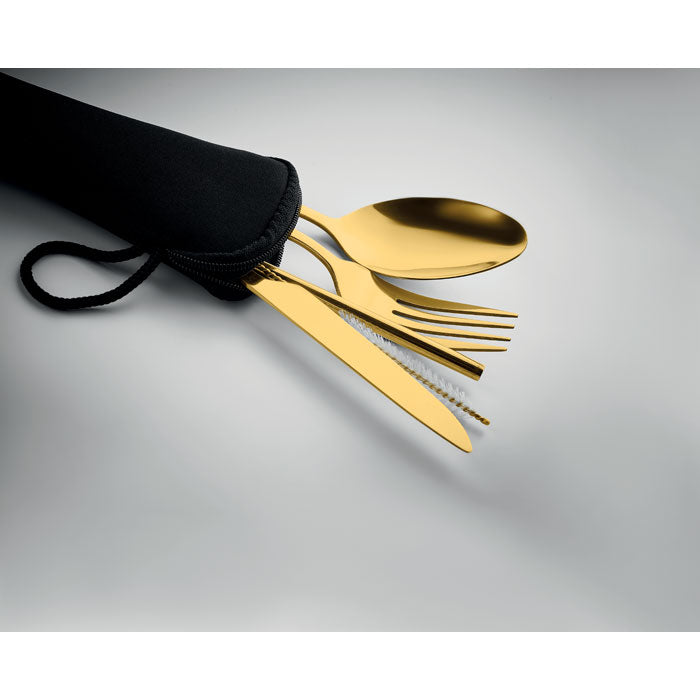 5 SERVICE - Set cubiertos acero inoxidable - Regalos Corporativos Personalizados · Clap Comunicacion