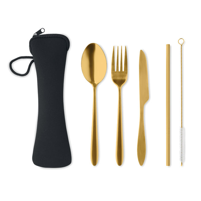 5 SERVICE - Set cubiertos acero inoxidable - Regalos Corporativos Personalizados · Clap Comunicacion