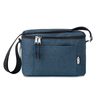 Parte trasera de bolsa térmica de playa azul