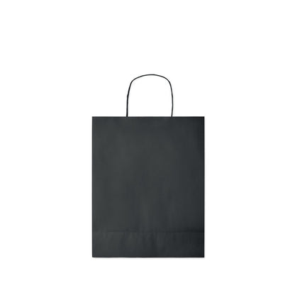 Bolsa rectangular mediana de papel negro
