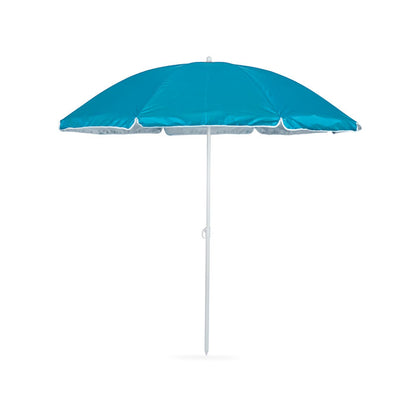 Sombrilla azul de playa