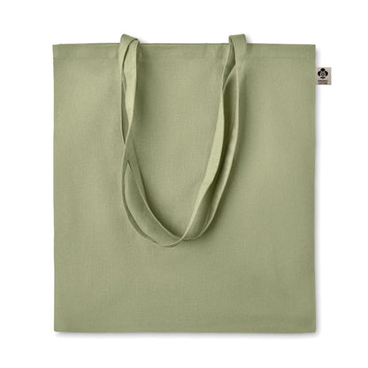Bolsa de la compra de algodón color verde caqui