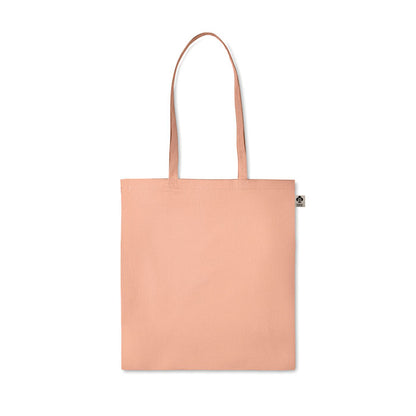 Bolsa de la compra de algodón color naranja apagado