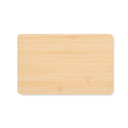 Tarjeta RFID de madera de bambú rectangular