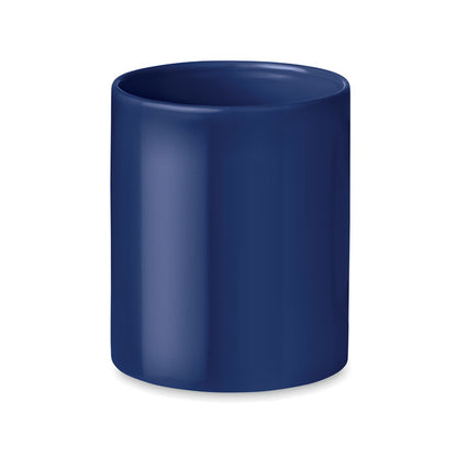Taza azul clásica de cerámica